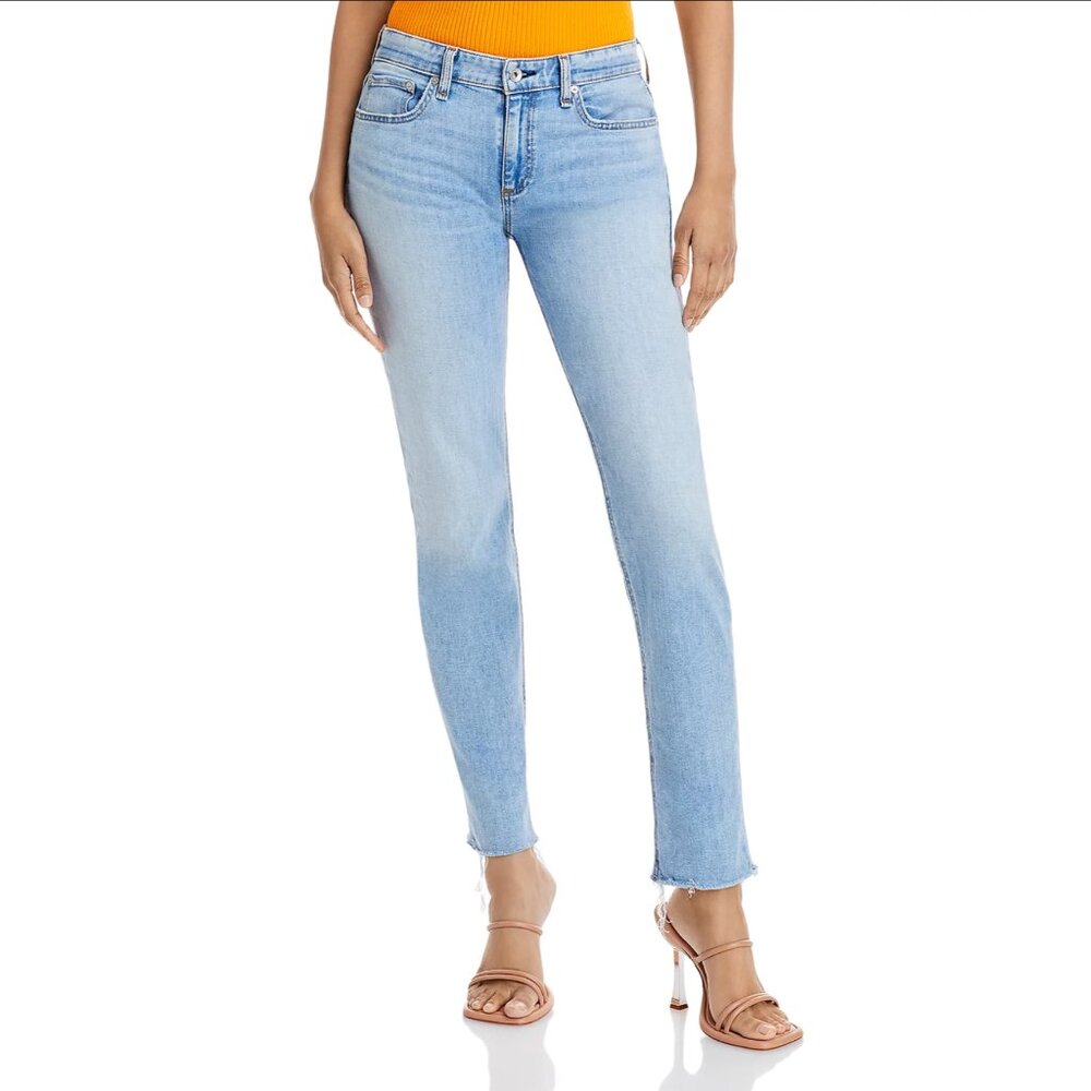rag & bone Dre Low Rise Slim Boyfriend Jeans in Tulip Size 24